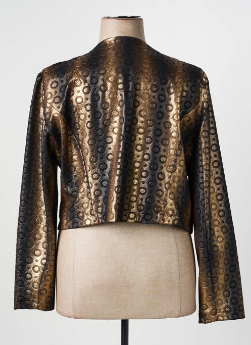 Veste casual col rond noir VETISTYLE femme