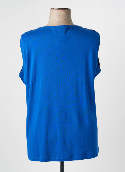 T-shirt coupe droite manches courtes bleu GRIFFON femme