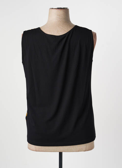 Top imprimé fantaisie sans manche noir TELMAIL femme