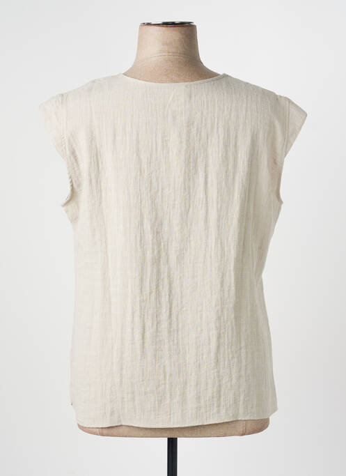 Top manches courtes manches courtes beige GEVANA femme