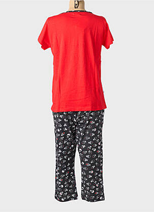 Pyjama tissage jersey rouge MASSANA femme