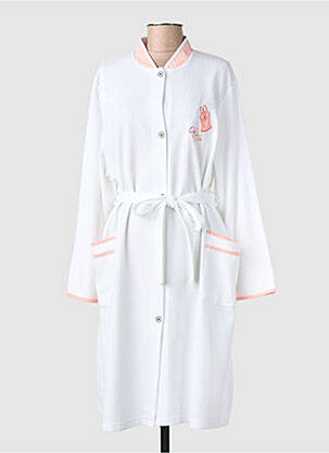 Déshabillé manches longues blanc JP femme