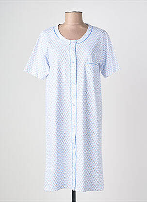 Chemise de nuit stretch bleu PERLINA femme