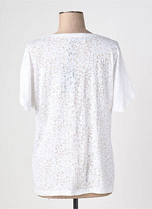 T-shirt col v manches courtes blanc TELMAIL femme
