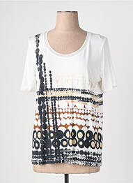 T-shirt imprimé fantaisie manches courtes blanc TELMAIL femme