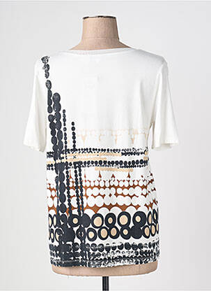 T-shirt imprimé fantaisie manches courtes blanc TELMAIL femme