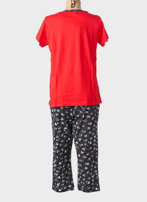 Pyjama tissage jersey rouge MASSANA femme
