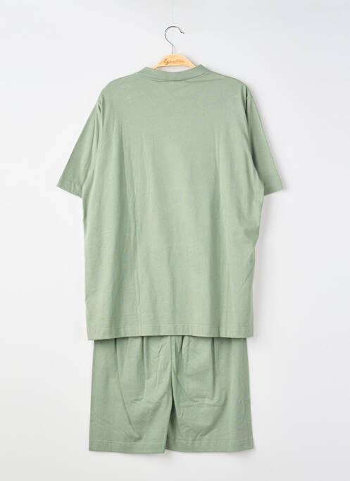 Pyjashort manches courtes vert PERLINA femme