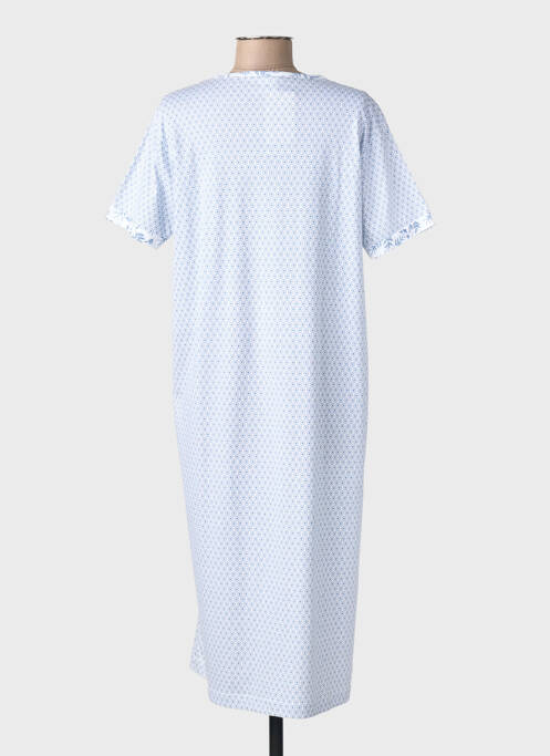 Chemise de nuit stretch bleu PERLINA femme