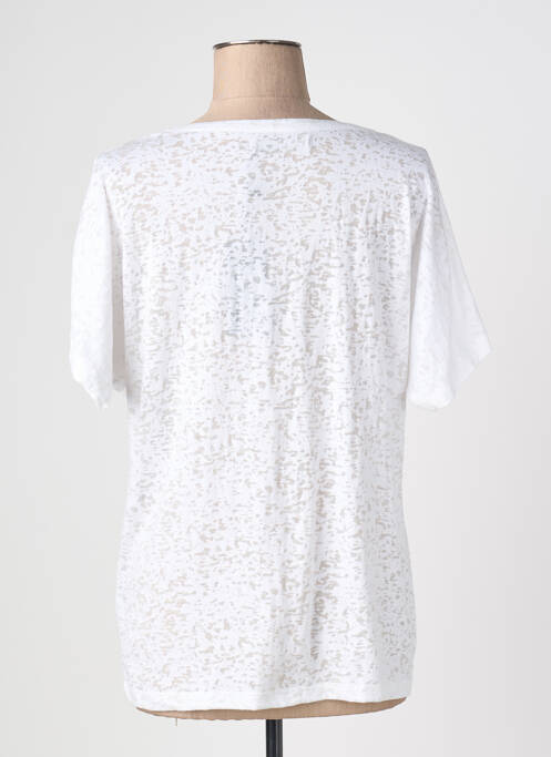 T-shirt col v manches courtes blanc TELMAIL femme