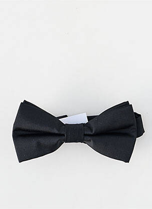 Noeud papillon tissage satiné noir JEAN BAPTISTE RAUTUREAU homme