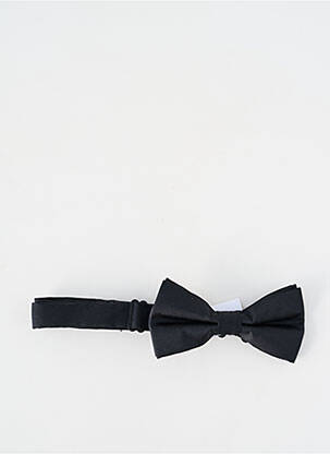 Noeud papillon tissage satiné noir JEAN BAPTISTE RAUTUREAU homme