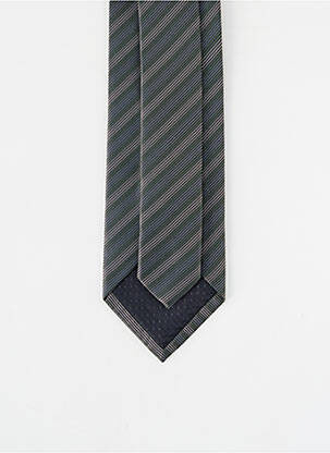 Cravate tissage satiné vert JEAN BAPTISTE RAUTUREAU homme