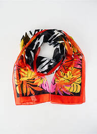 Foulard légère et transparente orange JEAN BAPTISTE RAUTUREAU femme