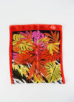 Foulard légère et transparente orange JEAN BAPTISTE RAUTUREAU femme