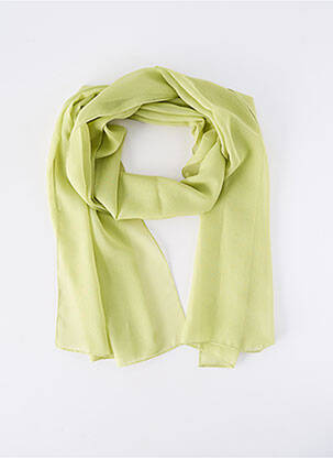 Foulard légère et transparente vert JEAN BAPTISTE RAUTUREAU femme
