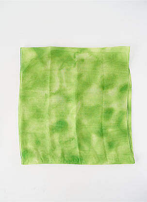 Foulard légère et transparente vert JEAN BAPTISTE RAUTUREAU femme