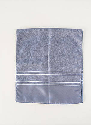 Foulard effet matière satinée bleu JEAN BAPTISTE RAUTUREAU femme