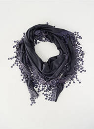 Foulard effet matière satinée gris JEAN BAPTISTE RAUTUREAU femme