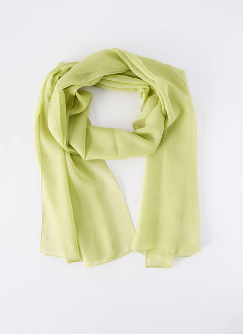 Foulard légère et transparente vert JEAN BAPTISTE RAUTUREAU femme