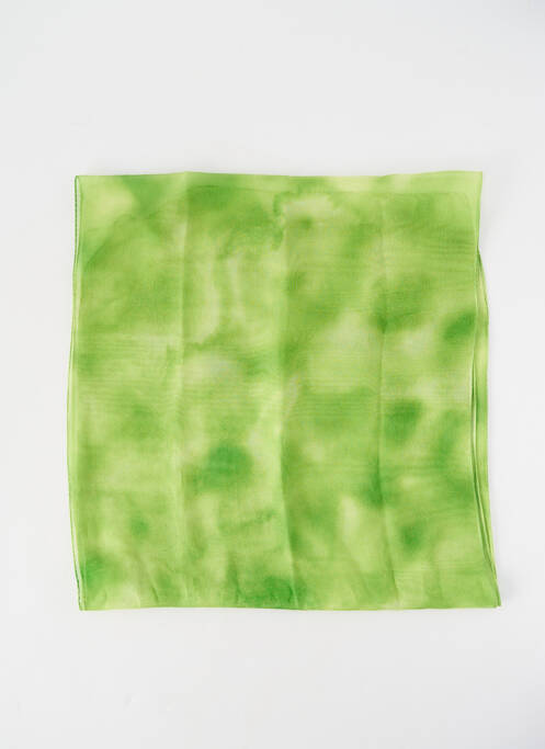 Foulard légère et transparente vert JEAN BAPTISTE RAUTUREAU femme