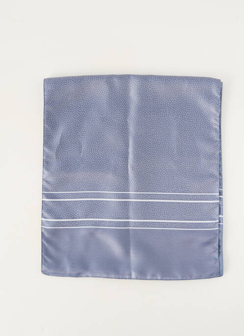 Foulard effet matière satinée bleu JEAN BAPTISTE RAUTUREAU femme