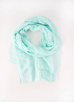 Foulard légère et transparente bleu JEAN BAPTISTE RAUTUREAU femme