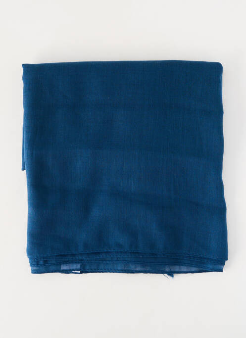 Foulard légère et transparente bleu JEAN BAPTISTE RAUTUREAU femme