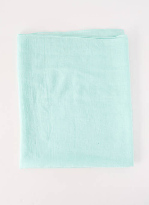 Foulard légère et transparente bleu JEAN BAPTISTE RAUTUREAU femme