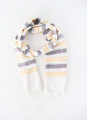 Foulard tissage popeline jaune JEAN BAPTISTE RAUTUREAU homme