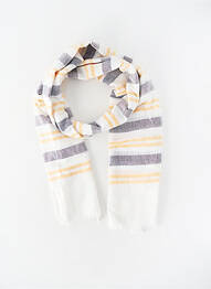 Foulard coutures renforcées jaune JEAN BAPTISTE RAUTUREAU homme