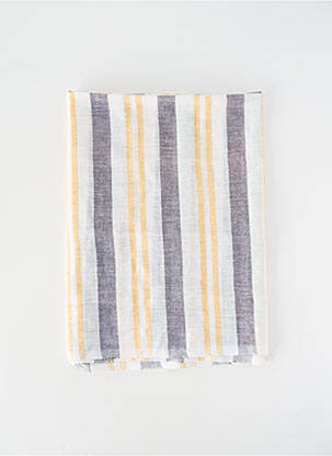 Foulard tissage popeline jaune JEAN BAPTISTE RAUTUREAU homme