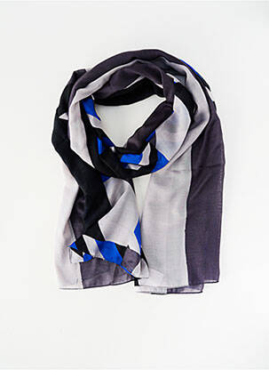 Foulard légère et transparente gris JEAN BAPTISTE RAUTUREAU femme