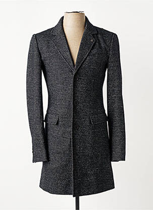 Manteau long manches longues sans capuche gris GARCIA homme