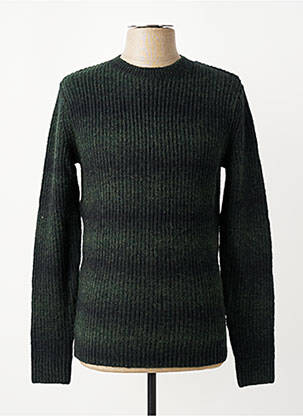 Pull col rond manches longues vert TOM TAILOR homme