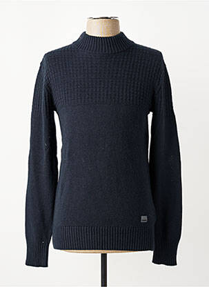 Pull col rond manches longues bleu GARCIA homme