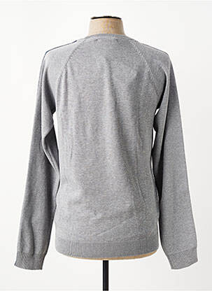 Pull col rond manches longues gris JACK & JONES homme