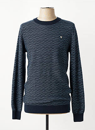 Pull col rond manches longues bleu GARCIA homme