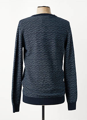 Pull col rond manches longues bleu GARCIA homme