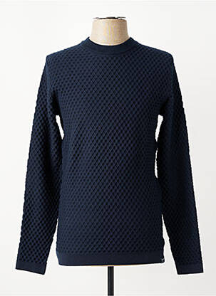 Pull col rond manches longues bleu GARCIA homme