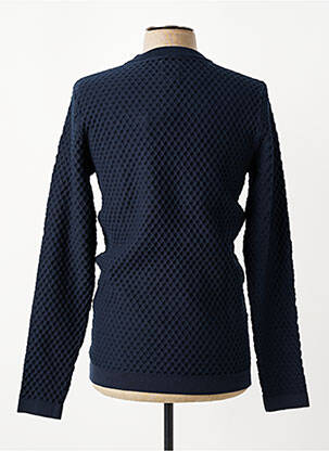 Pull col rond manches longues bleu GARCIA homme