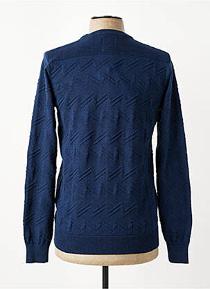 Pull col rond manches longues bleu GARCIA homme