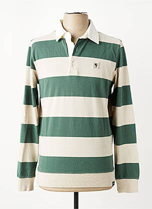 Polo manches longues manches longues vert GARCIA homme