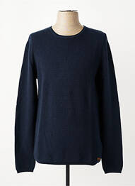 Pull col rond manches longues bleu GARCIA homme