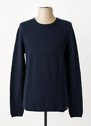 Pull col rond manches longues bleu GARCIA homme