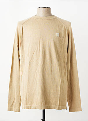 Pull col rond manches longues beige GARCIA homme