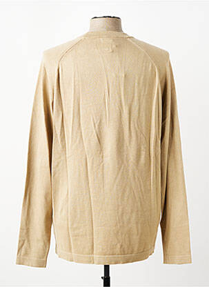 Pull col rond manches longues beige GARCIA homme