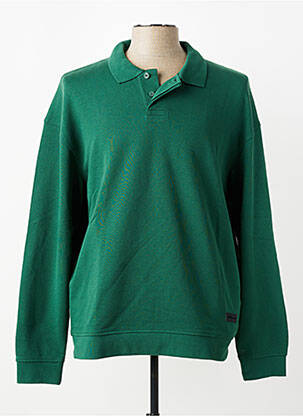 Polo manches longues manches longues vert TOM TAILOR homme