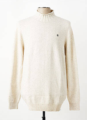 Pull maille tricot manches longues beige GARCIA homme