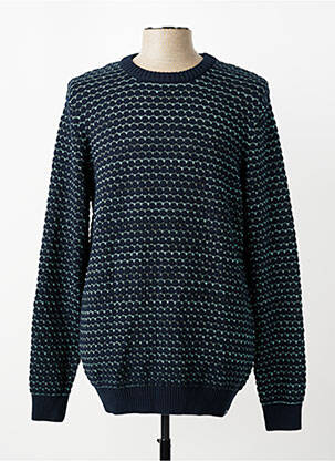 Pull col rond manches longues bleu GARCIA homme